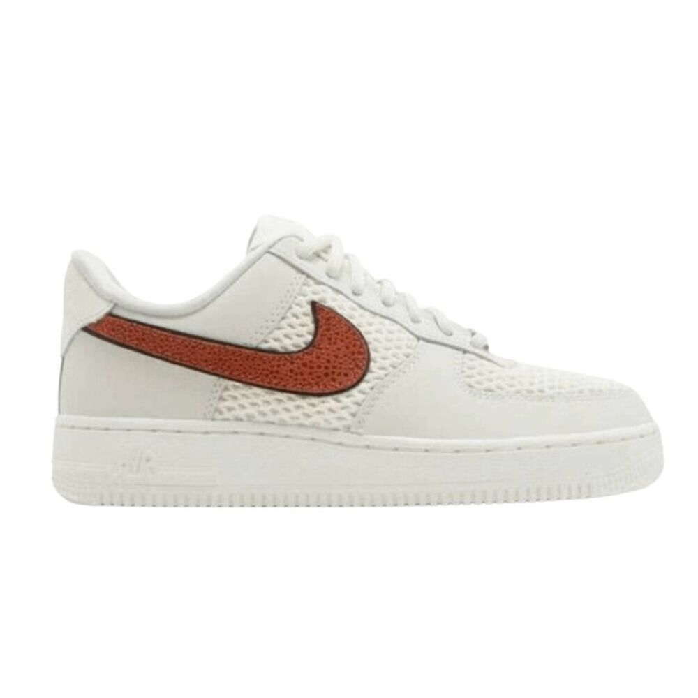 NIKE Air Force 1 Low 'Basketball Leather' Sneakers Size 9